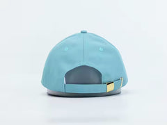 AQUA LINEN BLEND BASEBALL CAP BY JANE X HSH