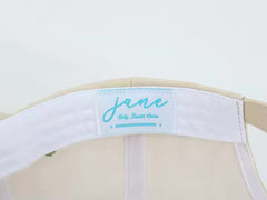 ECRU LINEN BLEND BASEBALL CAP BY JANE X HSH