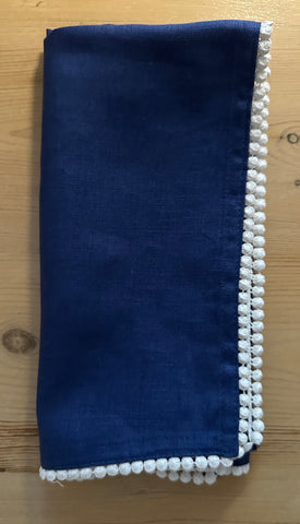 LINEN NAPKIN ~ NAVY
