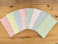 COTTON DASH NAPKINS ~ 8 COLORS