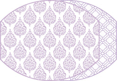 ELLIPSE TWO SIDED PLACEMAT  FLORA AND ASIAN CANE ~ LAVENDER