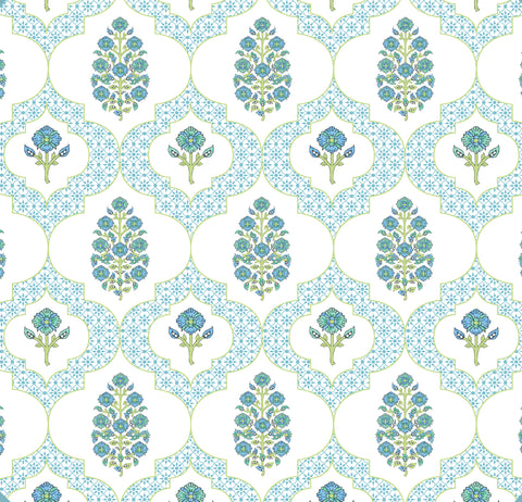 INDIENNES MAHJONG AND GAME TABLECLOTH ~ BLUE