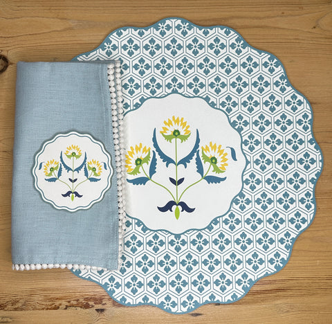 ITALIAN FLOWER BLUE TABLETOP BUNDLE