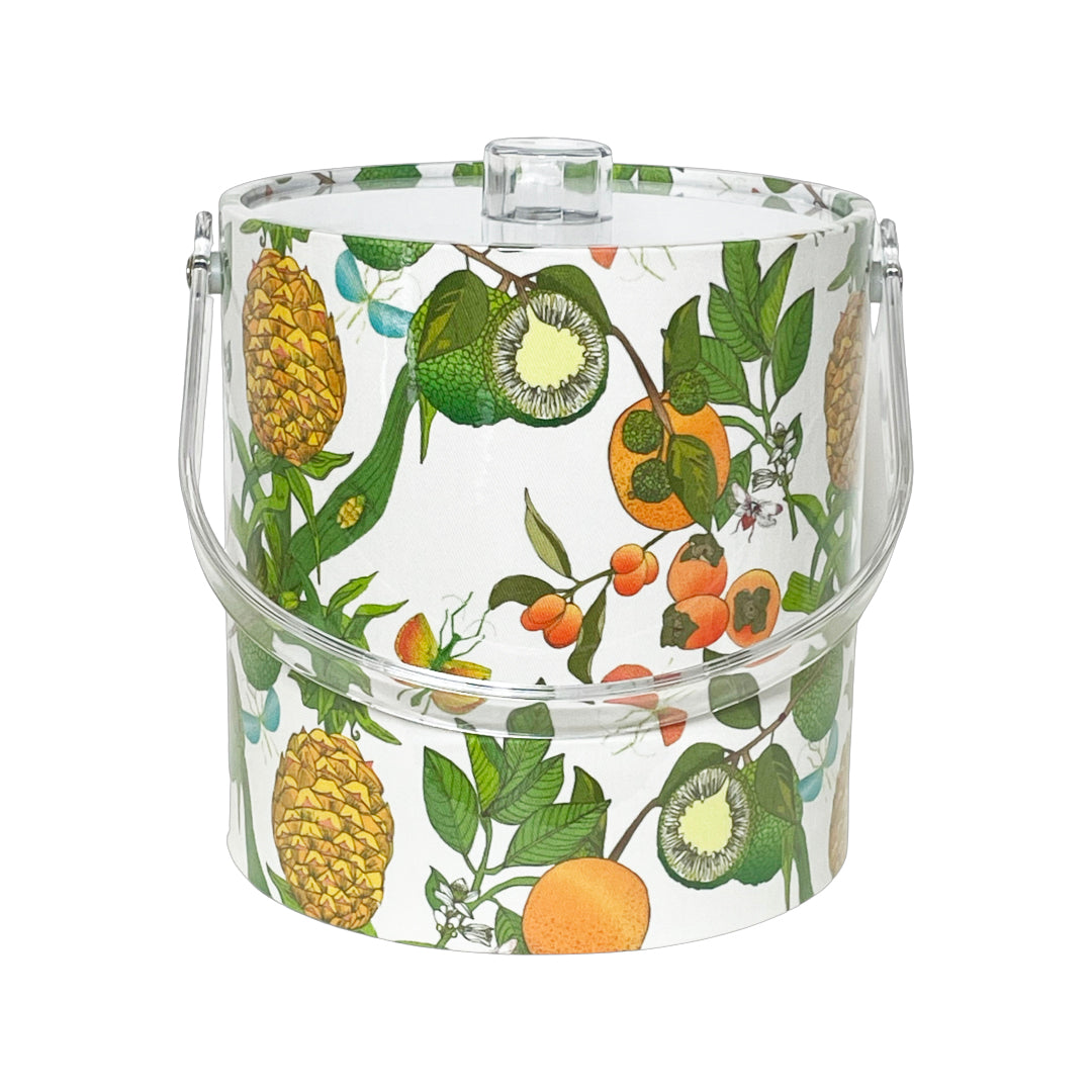 COTTON AND QUILL PINEAPPLE ICE BUCKET WITH ACRYLIC HANDLE