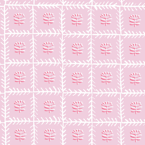 MAHJONG TABLECLOTH LATTICE ~ PINK
