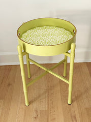 ROUND LACQUER TRAY TABLE LIME
