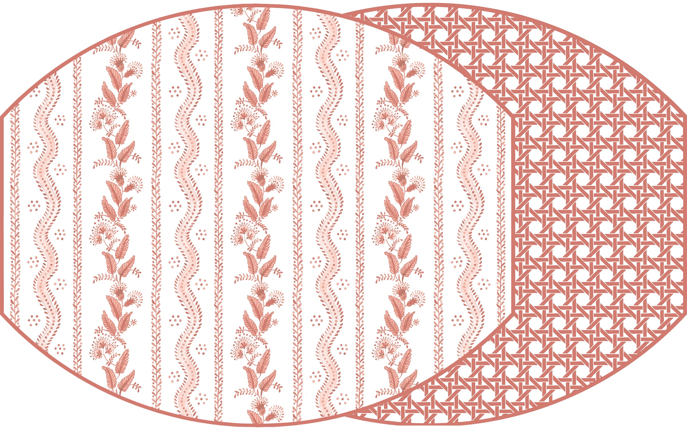 ELLIPSE TWO SIDED EMMA & CANE PLACEMATS