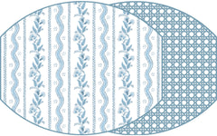 ELLIPSE TWO SIDED EMMA & CANE PLACEMATS ` 7 COLORS