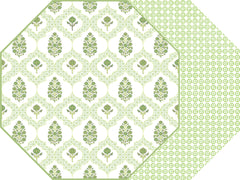 OCTAGONAL TWO SIDED INDIENNES PLACEMATS ~ 3 COLORS