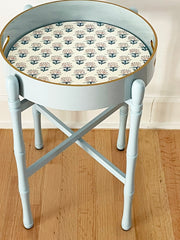 ROUND SKY LACQUER TRAY TABLE