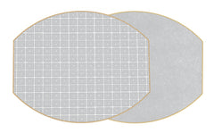 ELLIPSE TWO SIDED HOLLY'S KEY PLACEMAT ~ 3 COLORS