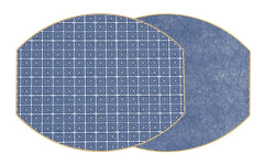 ELLIPSE TWO SIDED HOLLY'S KEY PLACEMAT ~ 3 COLORS