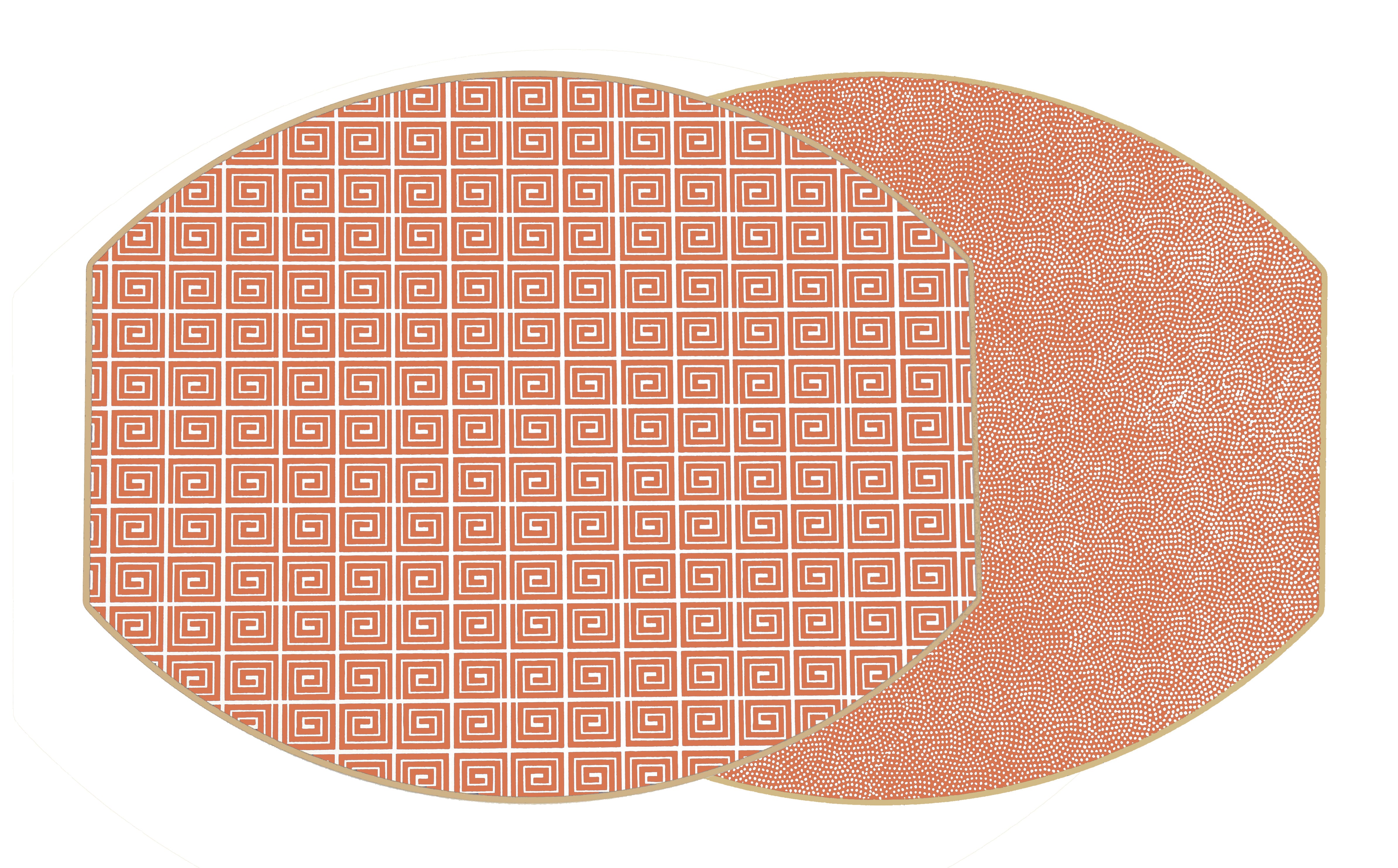 ELLIPSE TWO SIDED HOLLY'S KEY PLACEMAT ~ 3 COLORS