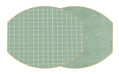 ELLIPSE TWO SIDED HOLLY'S KEY PLACEMAT ~ 3 COLORS