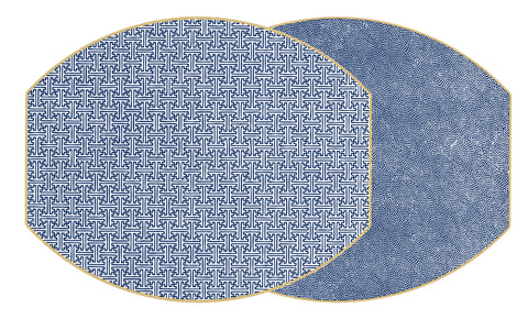 ELLIPSE TWO SIDED SAYAGATA PLACEMAT ~ 7 COLORS