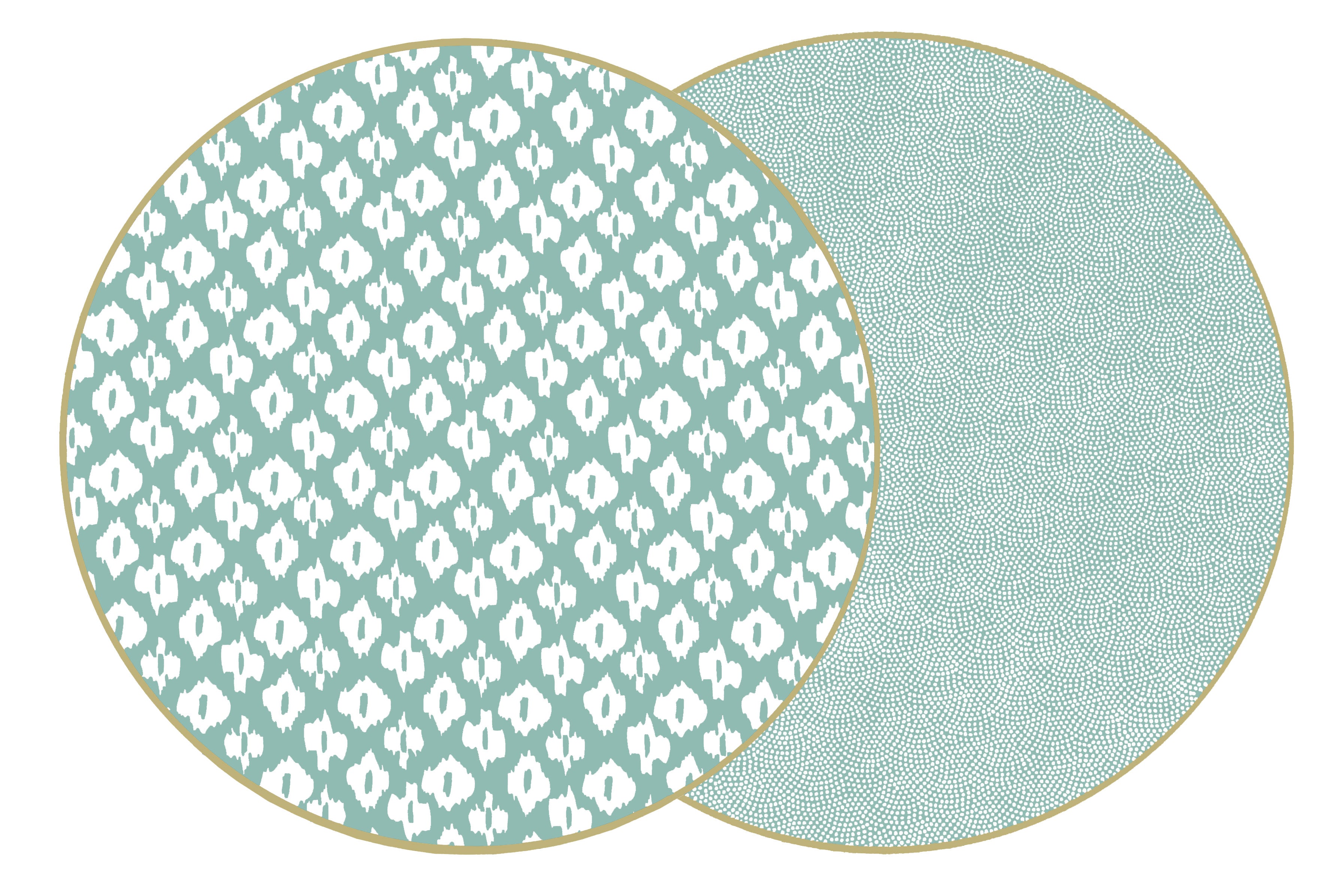 ROUND TWO SIDED IKAT PLACEMAT RETAIL